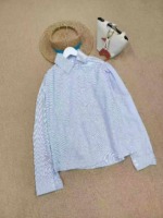 260 Pieces Clearance Korean HK Style Blue Striped Layered Premium Casual Cardigan Shirts - Image 4