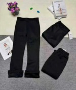 Women's Fleece Lined High Waist Flared Dress Pants Winter Plus Size Casual Long Pants, S-2XL, Approximately 680 Pieces Clearance - Image 5