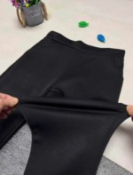 Women's Fleece Lined High Waist Flared Dress Pants Winter Plus Size Casual Long Pants, S-2XL, Approximately 680 Pieces Clearance - Image 4