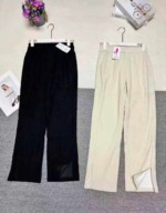 Women's New Autumn Split Wide Leg Straight Corduroy Pants, S-3XL, About 280 Pcs, Clearance Wholesale Stock - Image 5