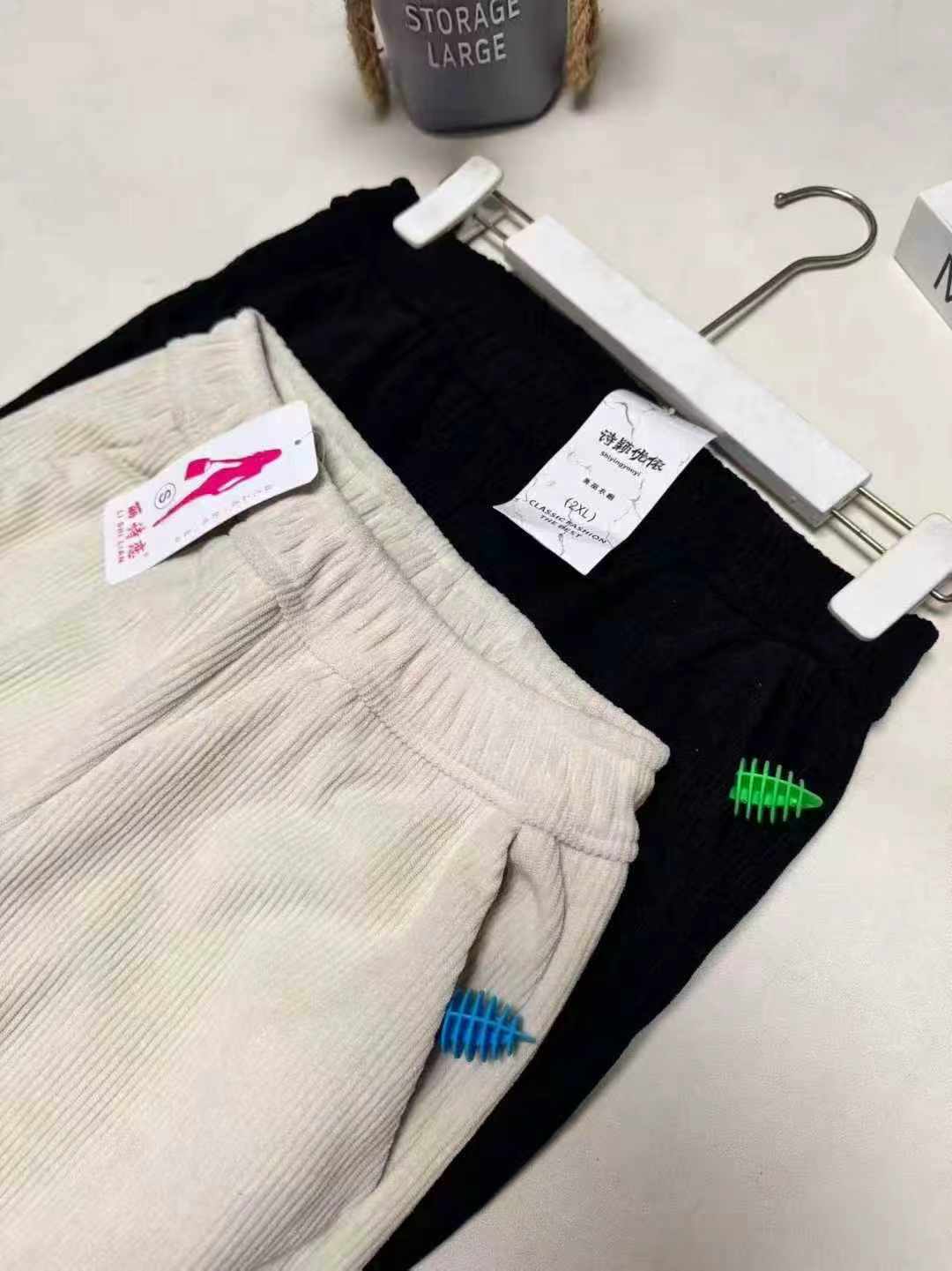 Women's New Autumn Split Wide Leg Straight Corduroy Pants, S-3XL, About 280 Pcs, Clearance Wholesale Stock - Image 2