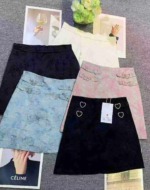 Clearance Sale: About 215 Pcs New Chinese Jacquard High Waist Slimming Pleated Skirts Stock Wholesale - Image 7