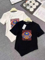 Sexy Hollow Out Slim Fit Short Sleeve Women's T-shirt - 1000 Pieces Bulk Stock Wholesale - Image 6