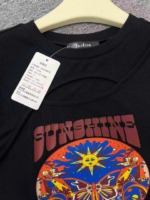 Sexy Hollow Out Slim Fit Short Sleeve Women's T-shirt - 1000 Pieces Bulk Stock Wholesale - Image 2