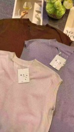 All Stock Clearance: Preppy Loose Autumn V-neck Outer Wear Knit Vest, About 55 Pcs, One Size - Image 8