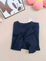 Around 200 Pcs Clearance Brand Women Bowknot Short Sleeve Tops Sizes XS-2XL, Individual Zipper Packaging, Clean Goods - Image 5