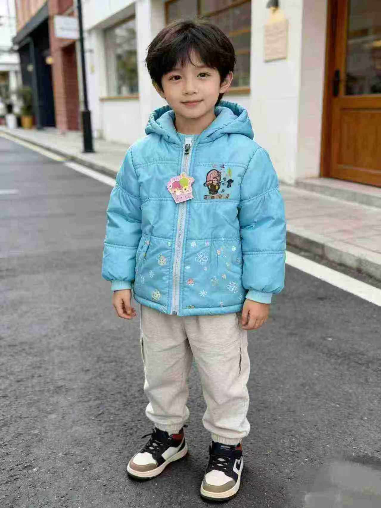 2000 Pcs Assorted Fleece Thickened Winter Kids Cotton Outerwear For 2-8 Years Boys Girls Clearance - Image 1