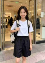 Summer Hot Selling Big Kids Ice Silk Cotton Trendy Casual Cargo Shorts, 2 Colors, Size 120-170, Total 137 Pcs Bulk Clearance - Image 8