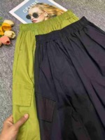 Summer Hot Selling Big Kids Ice Silk Cotton Trendy Casual Cargo Shorts, 2 Colors, Size 120-170, Total 137 Pcs Bulk Clearance - Image 3