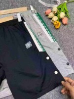 Clearance Bulk Big Kids Boys Casual Thin Terry Cotton Streetwear 5 Inch Shorts, 2 Colors, Size 120-170, Total 345 Pcs - Image 3