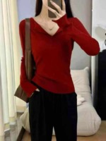 Clearance Sale 1050 Pieces French Style Angora Red Fleece Hot Girl Tops, Individual Packaging - Image 9