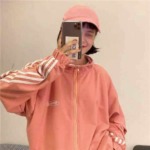 Wholesale Clearance Couple Matching Casual Loose Korean Style Zip-Up Jackets, Total 369 Pieces - Image 8