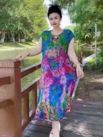 2026 Summer New Fashion Loose Long Crepe Dresses, 120 Pcs Bulk Stock For Wholesale Export - Image 1