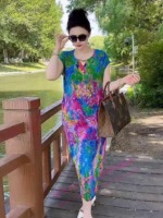 2026 Summer New Fashion Loose Long Crepe Dresses, 120 Pcs Bulk Stock For Wholesale Export - Image 8