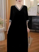 2026 Summer New Fashion Loose Long Crepe Dresses, 120 Pcs Bulk Stock For Wholesale Export - Image 7