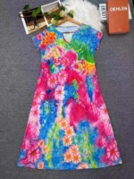 2026 Summer New Fashion Loose Long Crepe Dresses, 120 Pcs Bulk Stock For Wholesale Export - Image 4