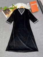 2026 Summer New Fashion Loose Long Crepe Dresses, 120 Pcs Bulk Stock For Wholesale Export - Image 3