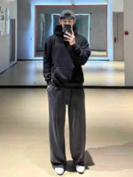 600 Pieces Unisex Fleece-Lined Straight Sweatpants 2 Colors Sizes S-3XL Bulk Stock Clearance Wholesale - Image 1