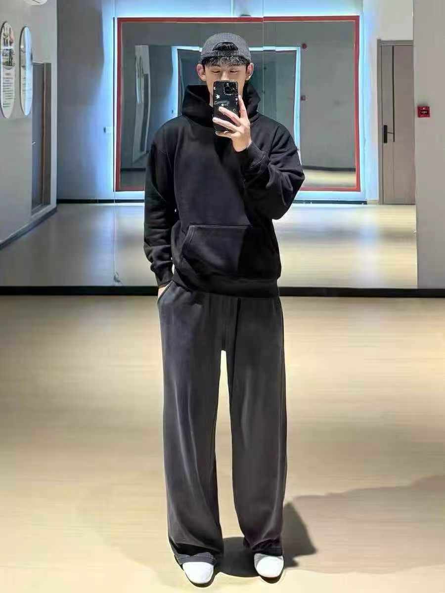 600 Pieces Unisex Fleece-Lined Straight Sweatpants 2 Colors Sizes S-3XL Bulk Stock Clearance Wholesale - Image 1