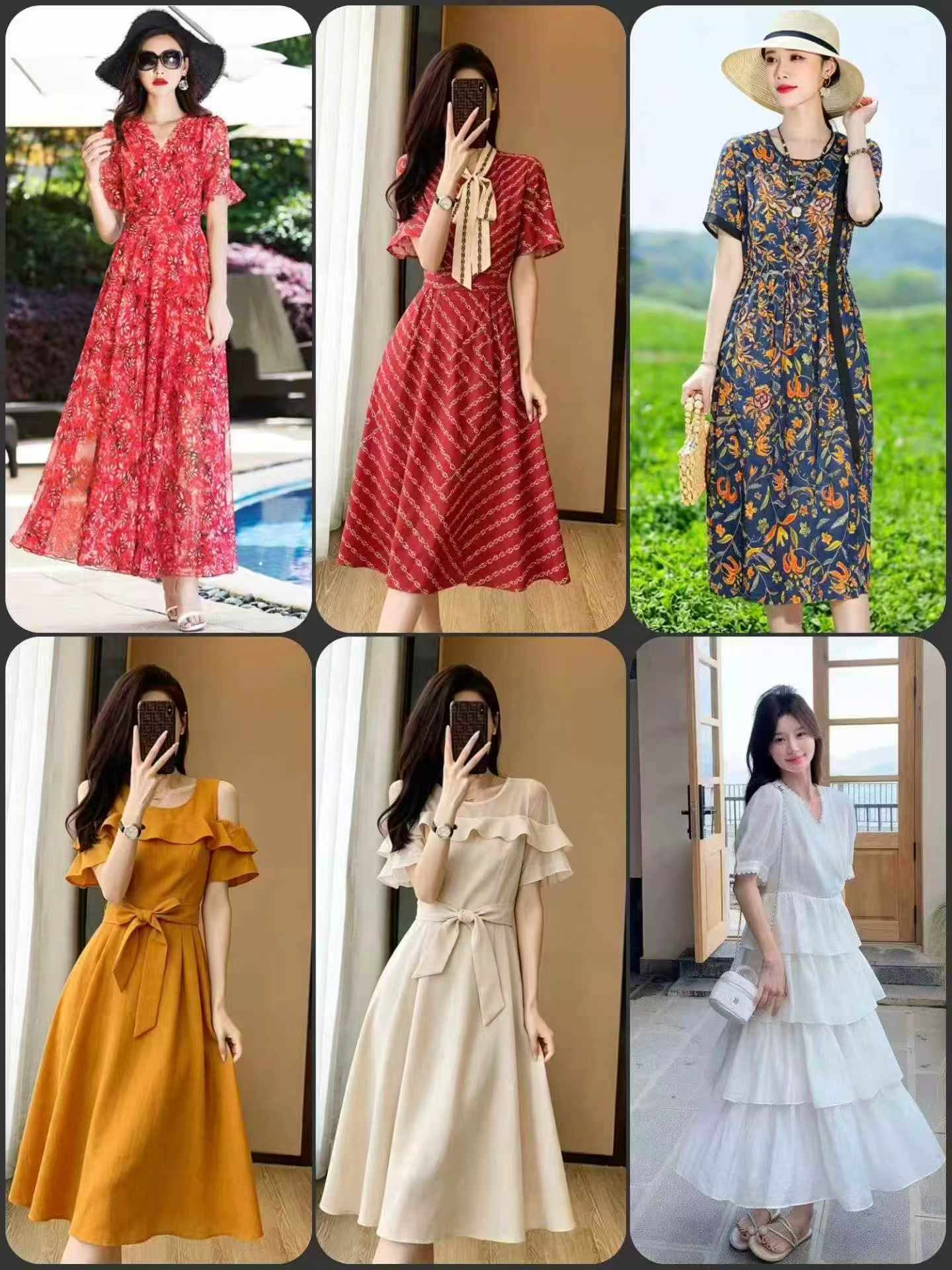 1020 Pieces Dresses Sizes S-3XL Bulk Clearance Wholesale Clothing Stock - Image 2