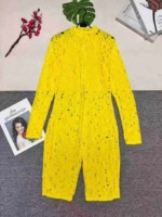 Stock Clearance 342 Pcs European & American Women's Solid Burnout Distressed Zipper Sexy Jumpsuits S-2XL 3 Colors - Image 6