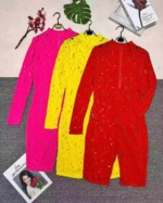 Stock Clearance 342 Pcs European & American Women's Solid Burnout Distressed Zipper Sexy Jumpsuits S-2XL 3 Colors - Image 3