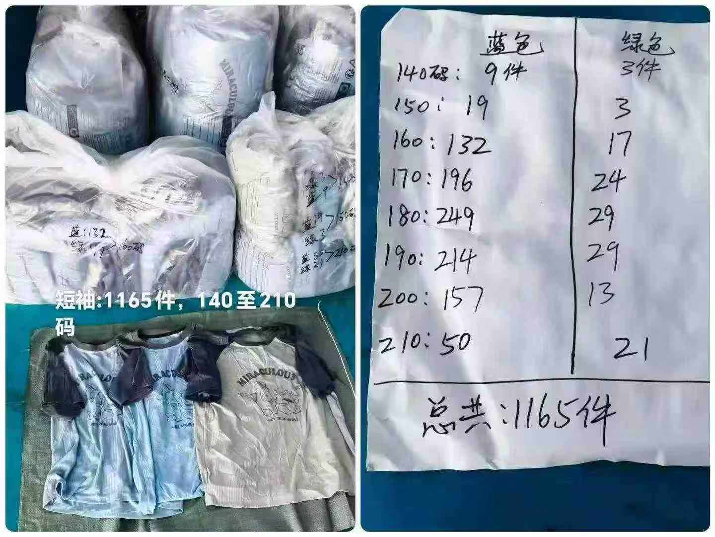 Loose Plus Size Ice Silk Printed Short Sleeve T-shirts, Total 1165 Pieces, 10 Pieces Per Pack - Image 2