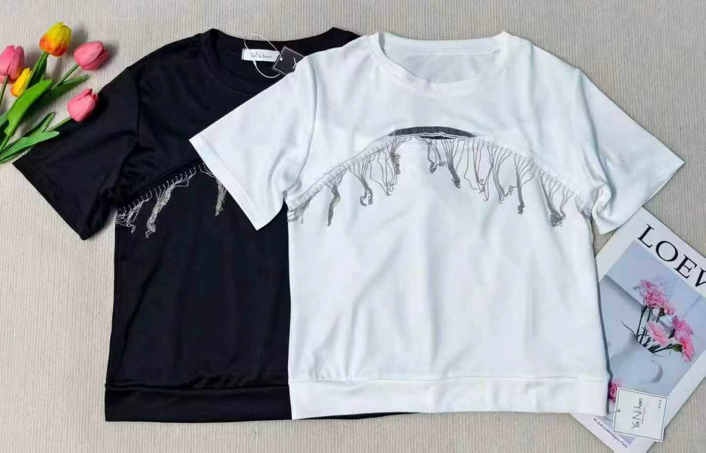 Summer Stylish Versatile Women's Short Sleeve Tops | 44 Pieces, Sizes 1-6, Individually Packed With Tags - Image 2