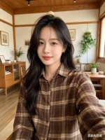 230 Pieces Vintage American Style Loose Plaid Long Sleeve Sunscreen Spring Fall Shirt Outerwear Blouse - Image 9