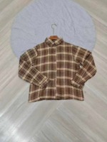 230 Pieces Vintage American Style Loose Plaid Long Sleeve Sunscreen Spring Fall Shirt Outerwear Blouse - Image 3