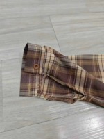 230 Pieces Vintage American Style Loose Plaid Long Sleeve Sunscreen Spring Fall Shirt Outerwear Blouse - Image 2