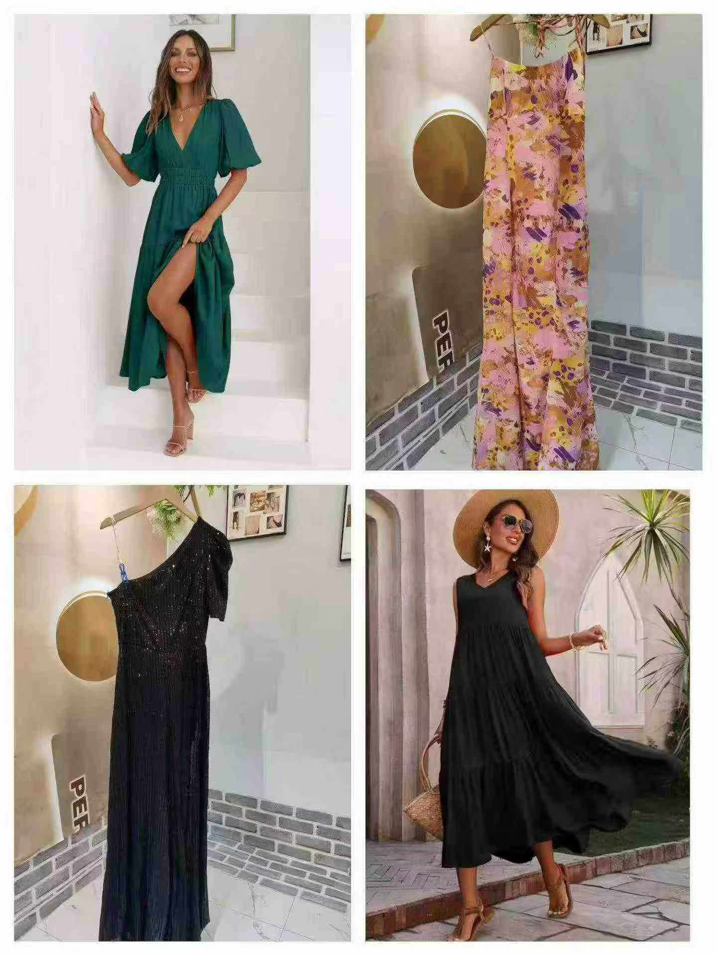 Clearance Extra Long Maxi Dresses, Approximately 560 Pieces Bulk Wholesale Clothing Stock - Image 2