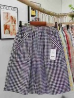 About 5070 Pcs Pure Cotton Plaid Loose Casual Five-inch Beach Shorts Clearance Stock - Image 5