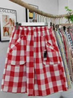 About 5070 Pcs Pure Cotton Plaid Loose Casual Five-inch Beach Shorts Clearance Stock - Image 3