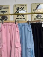 Bulk Clearance: Around 300 Pcs High Quality Spring Fall Big Kids Wide Leg Cargo Pants Size 100-160, 3 Colors - Image 5