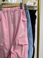 Bulk Clearance: Around 300 Pcs High Quality Spring Fall Big Kids Wide Leg Cargo Pants Size 100-160, 3 Colors - Image 4