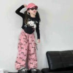 Bulk Clearance About 1700 Pcs High Quality Spring Summer Trendy Bowknot Big Kids Casual Cargo Pants Size 100-160 Individually Packed - Image 1