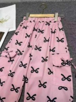 Bulk Clearance About 1700 Pcs High Quality Spring Summer Trendy Bowknot Big Kids Casual Cargo Pants Size 100-160 Individually Packed - Image 5