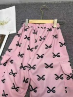 Bulk Clearance About 1700 Pcs High Quality Spring Summer Trendy Bowknot Big Kids Casual Cargo Pants Size 100-160 Individually Packed - Image 3