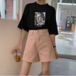 Bulk Clearance About 128 Pcs High Quality Women's High Waist Pink Denim Shorts - Image 1