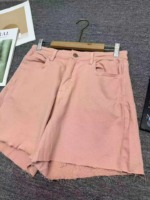 Bulk Clearance About 128 Pcs High Quality Women's High Waist Pink Denim Shorts - Image 5