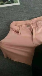 Bulk Clearance About 128 Pcs High Quality Women's High Waist Pink Denim Shorts - Image 3