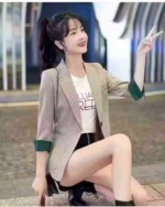 2025 Korean Style High-end Petite Blazers, 893 Pieces Total, 4 Colors, Sizes S-4XL, Individual Packaging - Image 1