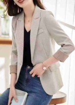 New Arrival 3/4 Sleeve Blazer, Total 611 Pieces, 3 Colors, Size M-3XL, Individual Packaging - Image 1