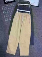 Summer Cotton Twill Casual Cargo Pants Japanese Style Loose Straight Trousers, 388 Pcs, Sizes S-5XL, Wholesale Stock Lot - Image 7