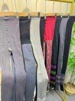 1600 Pcs Women's High Waist Tummy Control Butt Lifting Thickened Fall Winter Footed Leggings One Size Stock Lot - Image 1