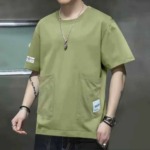 New Style Men's Summer Loose Pocket Short Sleeve T-Shirts - 1239 Pieces Bulk Stock Clearance - Image 9