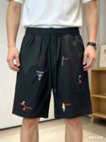 Around 240 Pcs American High Street Style Fun Figure Embroidered Loose Casual Drawstring Five-inch Shorts, Sizes S-3XL, Individual Packaging - Image 6