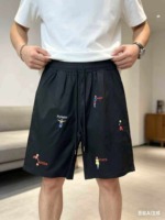 Around 240 Pcs American High Street Style Fun Figure Embroidered Loose Casual Drawstring Five-inch Shorts, Sizes S-3XL, Individual Packaging - Image 5