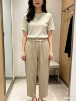 560 Pieces Korean Style Retro Relaxed Fit Versatile Khaki Casual Denim Jeans Sizes S-2XL Pure Cotton Bulk Stock Wholesale - Image 9